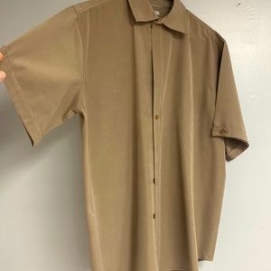 Bruno Sueded Tan Khaki Shirt size L
